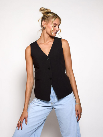 Nova gilet | Zwart | Tall