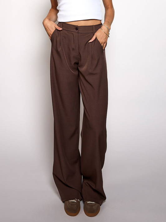 Loes Pantalon | Bruin | Tall