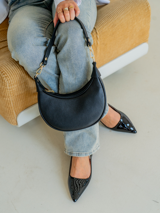 Tas Kyra | Half moon | Zwart