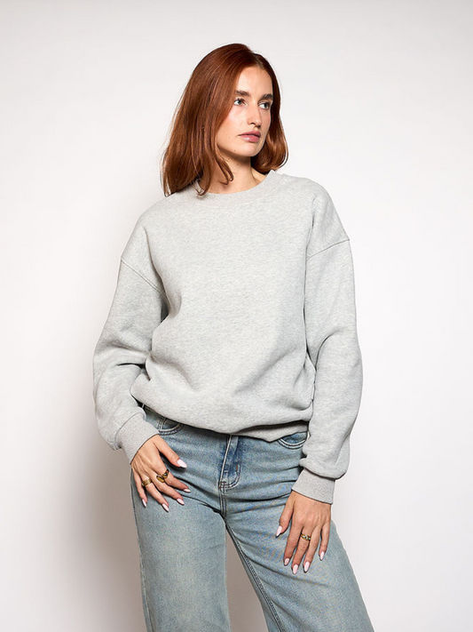 Wildflower Sweater | Grey with green print | Tall