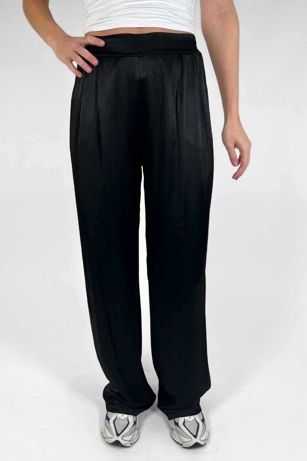 Gigi Satin pants | Tall | Black