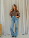 Sassy | Super Wide Leg Jeans | Stretch | Vintage blue | Tall