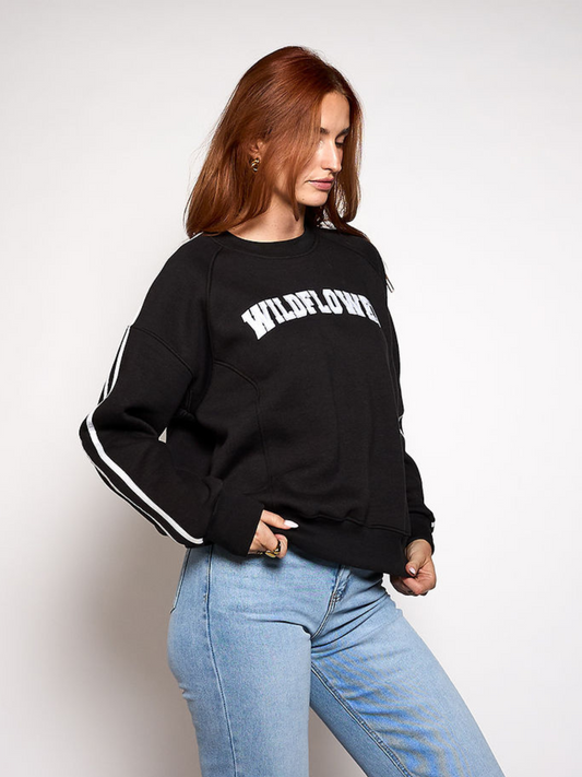 Wildflower Sweater | Black and white | Tall