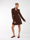 Luna Blazer Dress | Bruin | Tall