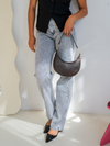 Lizza Straight Leg Jeans | Light grey | Stretch | Tall