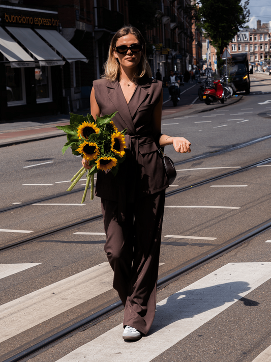 Loes Pantalon | Bruin | Tall