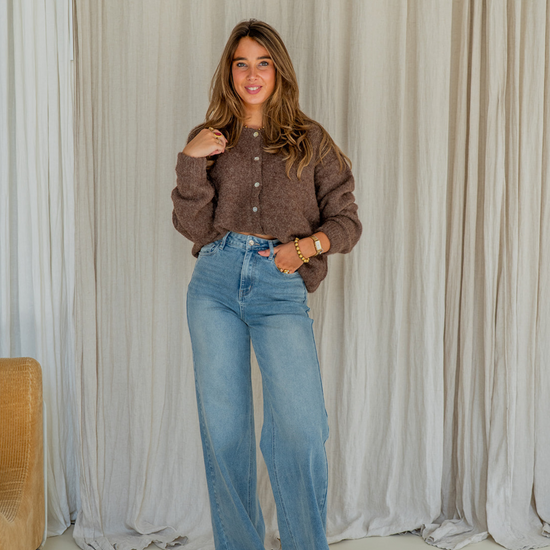 Sassy | Super Wide Leg Jeans | Stretch | Vintage blue | Tall