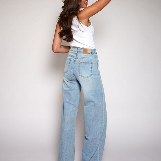 Sassy jeans blauw - TALL wide leg jeans