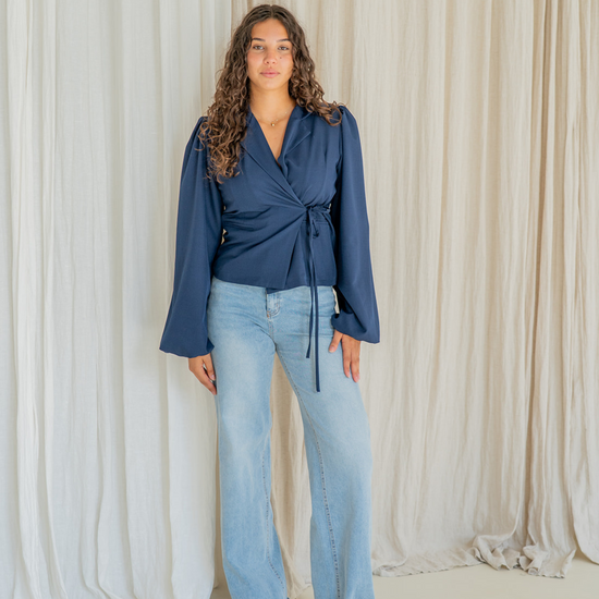 Sassy jeans blauw - TALL wide leg jeans