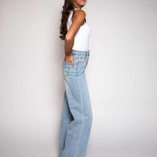 Sassy jeans blauw - TALL wide leg jeans