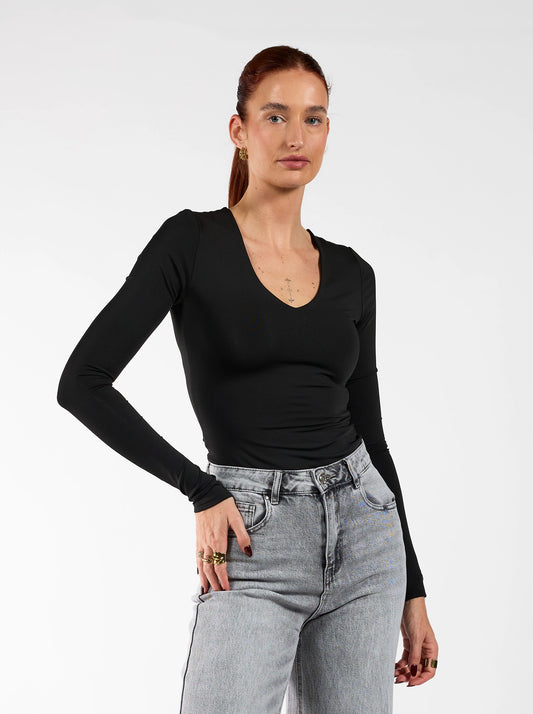 Lovi V-top | Zwart | Tall