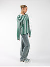 Lucy Polo | Gestreept groen wit | Tall