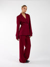 Lily getailleerde blazer | Bordeaux | Tall
