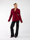 Lily getailleerde blazer | Bordeaux | Tall