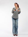 Lucy Polo | Gestreept zwart wit | Tall