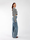 Lucy Polo | Gestreept zwart wit | Tall