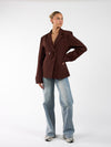 Lily getailleerde blazer | Bruin | Tall
