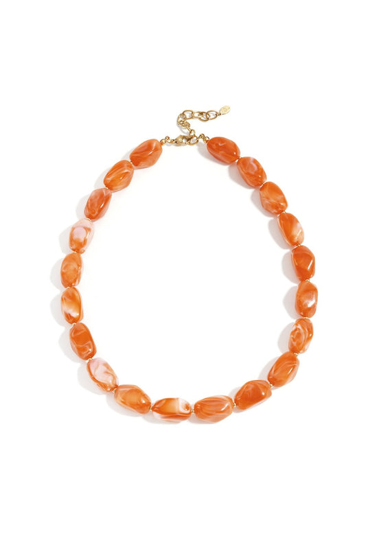 Ketting met kralen | Oranje