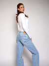 Lexie long sleeve top | Tall | Wit