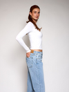 Lexie long sleeve top | Tall | Wit