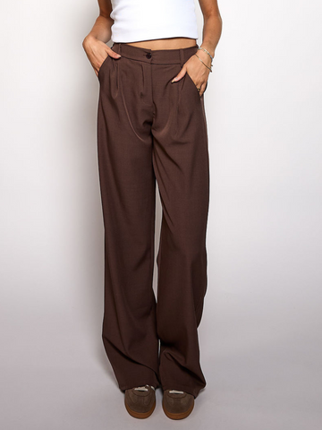Loes Pantalon | Bruin | Tall