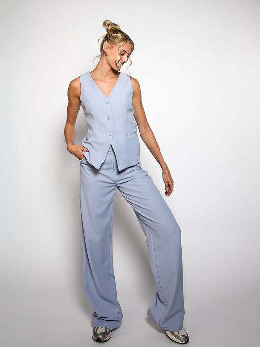 Nova gilet | Lichtblauw | Tall