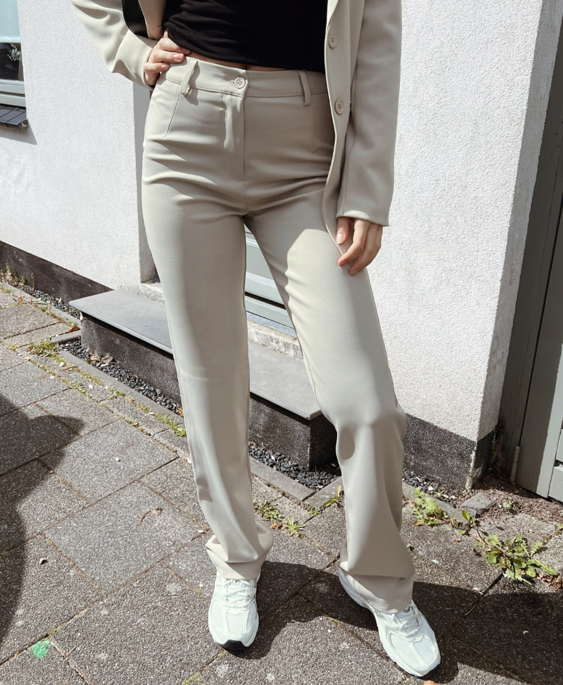 Jula straight leg pantalon | Beige | Tall