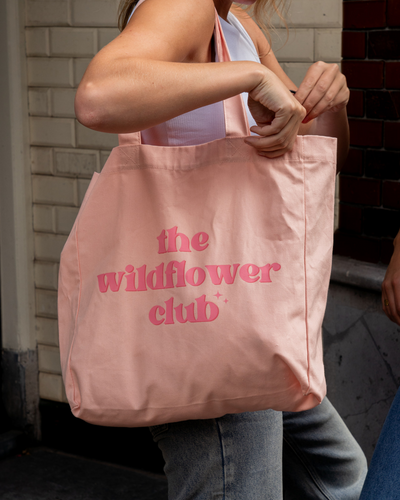Canvas bag | Pink | The Wildflower Club