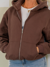 Khloé Zipper Hoodie | Bruin | Tall