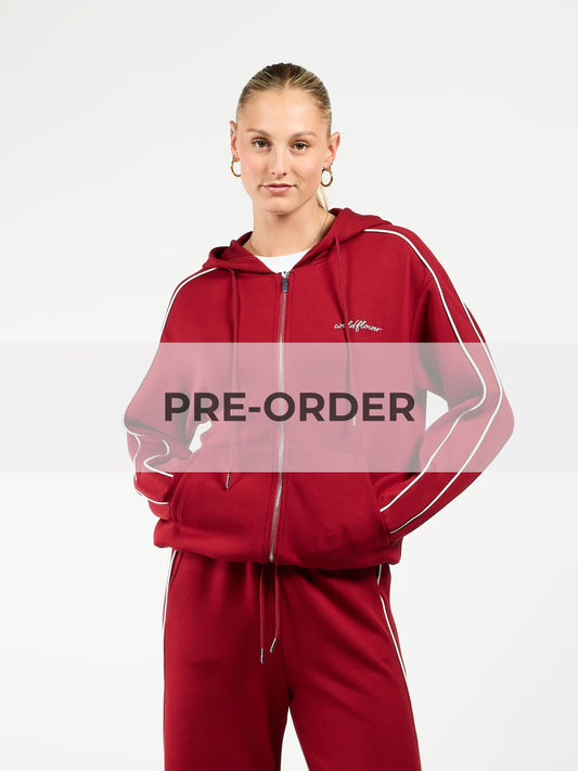 Zaar Track Jacket | Bordeaux | Tall