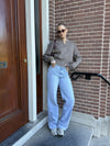 Jade Super Wide Leg Jeans | Mid waist | Blue | Tall