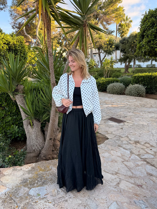 Celine Maxi Rok | Zwart | Tall