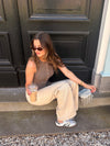 Mira | Super Wide Leg Jeans | Cappuccino | Stretch | Tall