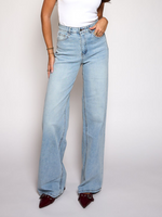 Sassy | Super Wide Leg Jeans | Stretch | Blauw | Tall