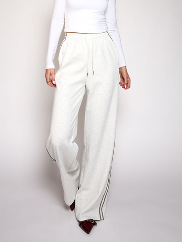 Izzy pants | Grijs met streep | Tall