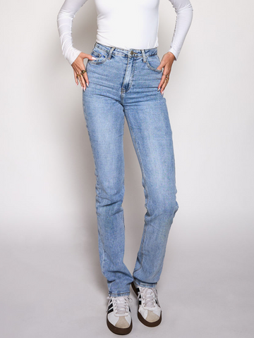 Jamie Straight Leg Jeans | Blue | High-waist | Stretch | Tall