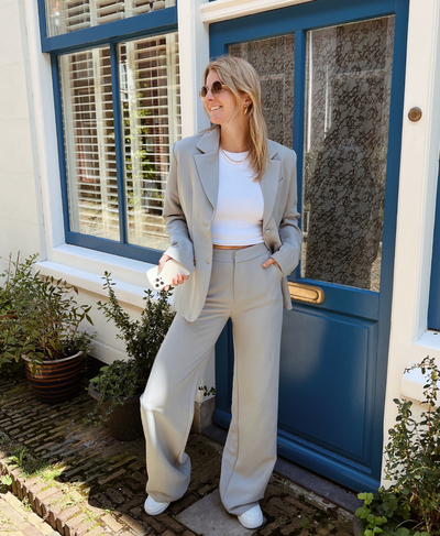 Nova | Wide leg trousers | Grey | Tall