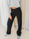 Jula wide leg pantalon | Zwart | Tall
