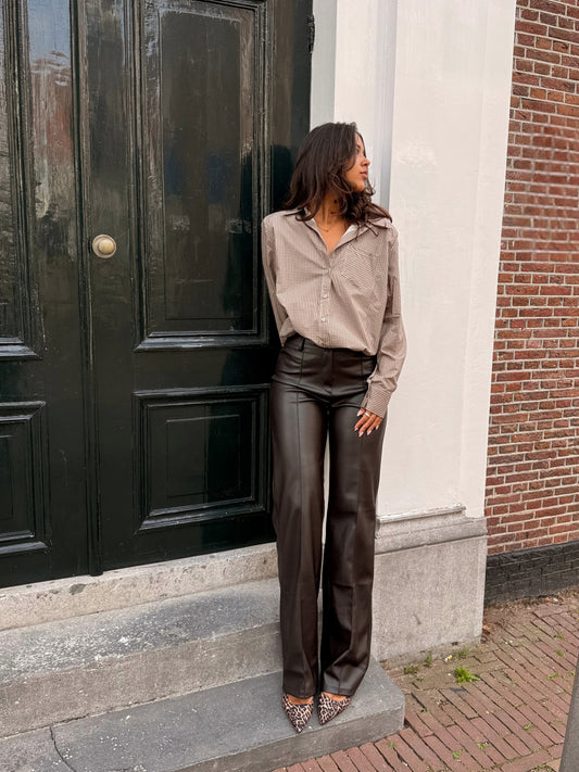 Abbey pants | Donkerbruin | Tall