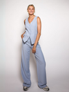 Nova | Wide leg pantalon | Lichtblauw | Tall