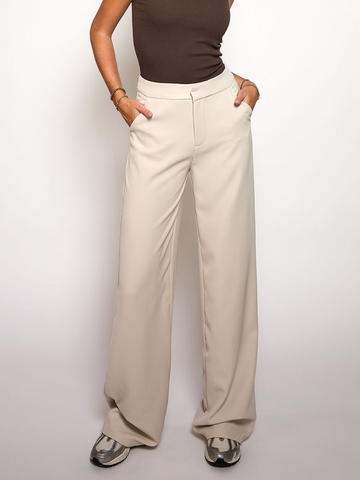 Nova | Wide leg pantalon | Beige | Tall