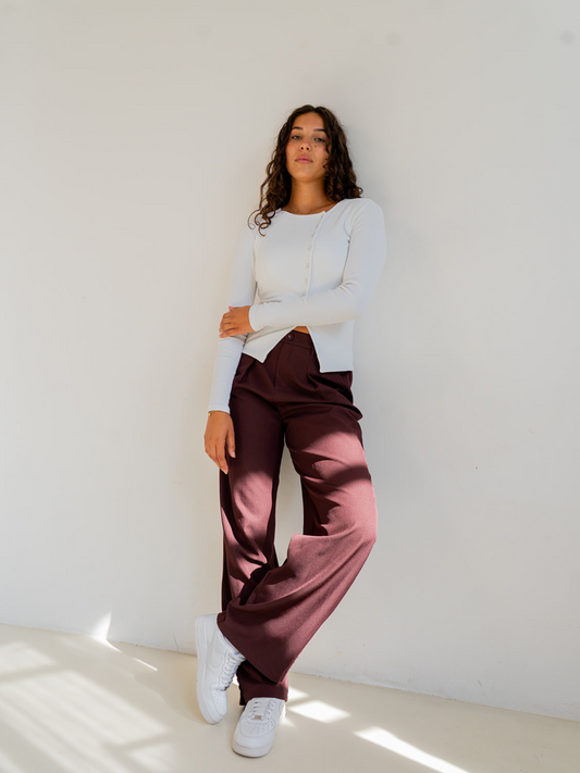 Mae Pantalon | Bordeaux | Tall