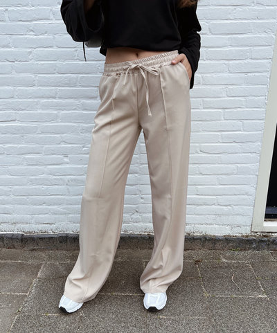 Loua trousers | Pressfold | Beige | Tall