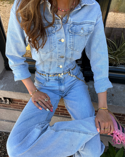 Zoë Denim Jumpsuit | Straight leg | Stretch | Blauw | Tall