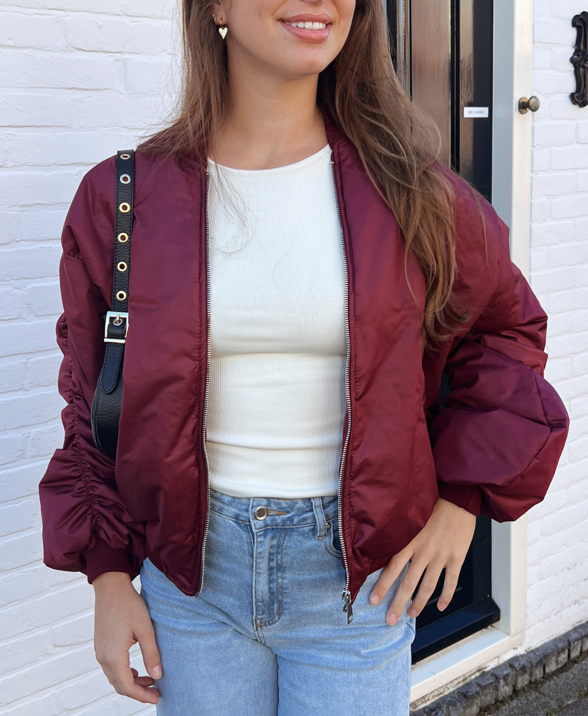 Bomber jacket Celine | Bordeaux | Regular