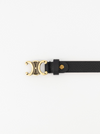Eline belt black | gold buckle