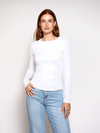 Lexie long sleeve top | Tall | Wit