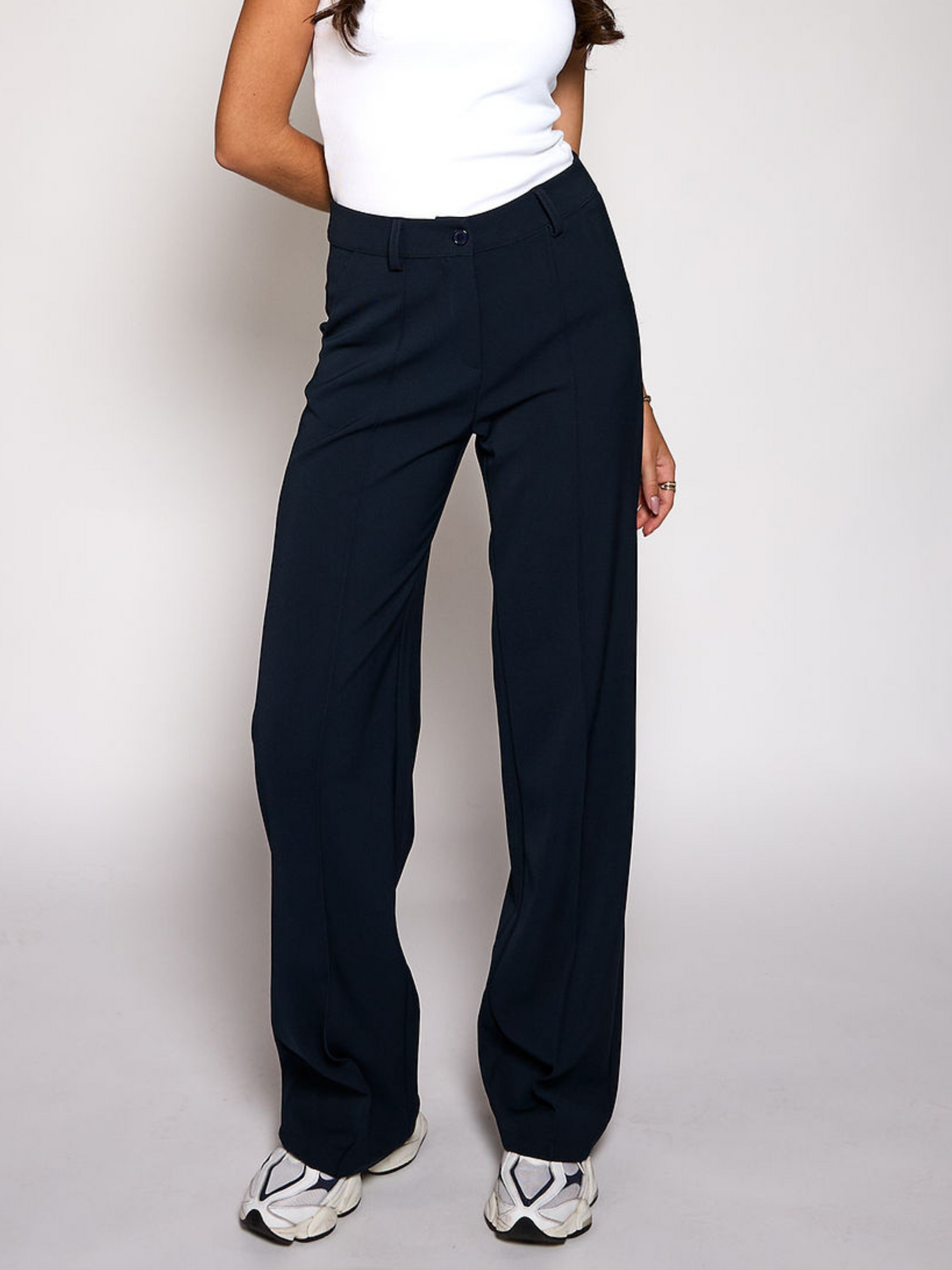 Marley | Wide leg pantalon | Navy | Tall