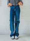 Maddy Wide Leg Jeans | Dark blue | Stretch | Tall