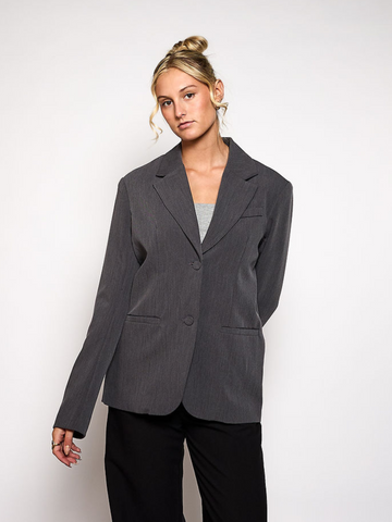 Nova oversized blazer | Donker grijs | Tall